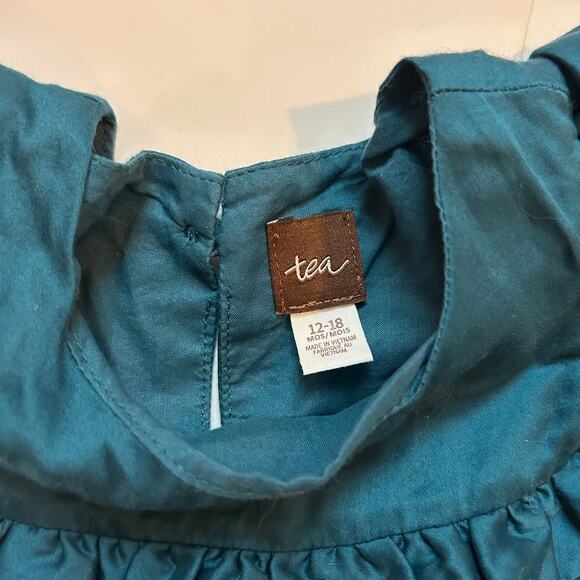 Tea Collection Satin Embroidered Dress & Bloomers 12-18M - Picture 5 of 6